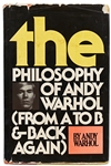 Andy Warhol Sketches His Famous Campbell's Soup Can -- Drawn in a Signed First Edition of ''The Philosophy of Andy Warhol''