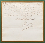Napoleon Bonaparte Letter Signed as Emperor of France -- Napoleon Writes of a Military Review