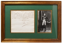 Napoleon Bonaparte Letter Signed as Emperor of France -- Napoleon Writes of a Military Review