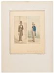 Original Watercolor of Abraham Lincoln by Artist Pierre Morand -- With Second Watercolor by Morand of Charles Sumner, Both from 1864