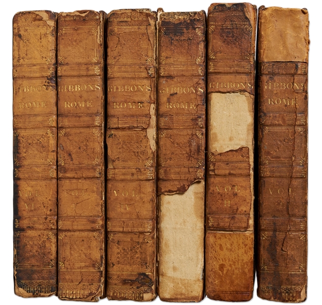 Edward Gibbons Six-Volume Set of The History of the Decline and Fall of the Roman Empire -- Most First Editions, Complete with Three Maps