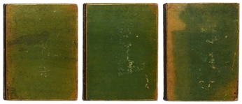 First Edition from 1808 of ''Tableau Historique et Pittoresque de Paris'' by Jacques Bins -- Large Three Quarto Volumes Presents the Illustrated History of Paris Through Its Monuments