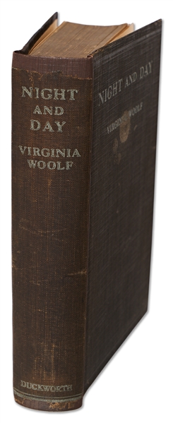 Virginia Woolf First Edition, First Printing of Her Second Novel Night and Day