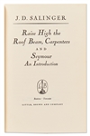 J.D. Salinger First Edition, First Printing of ''Raise High the Roof Beam, Carpenters'' -- With Publisher's Letter Promoting the Upcoming Book