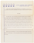 J.D. Salinger First Edition, First Printing of ''Raise High the Roof Beam, Carpenters'' -- With Publisher's Letter Promoting the Upcoming Book