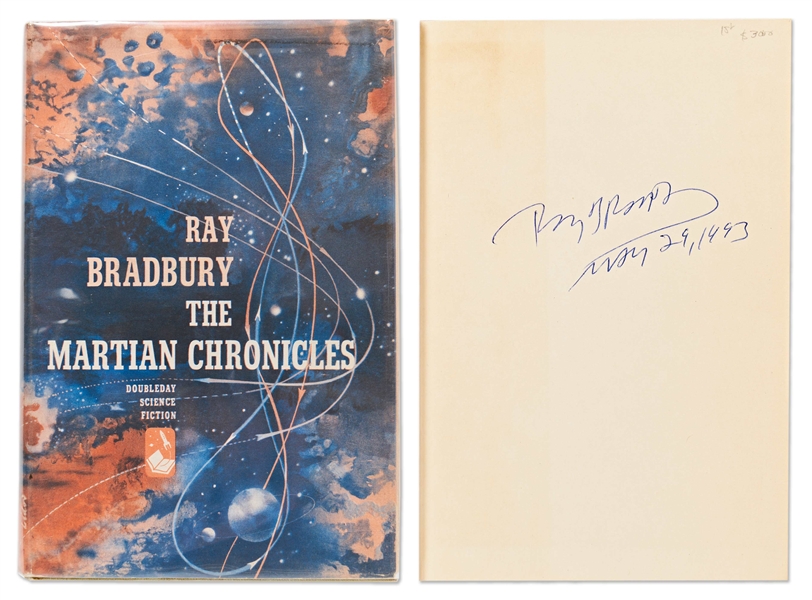 Ray Bradbury Signed First Edition, First Printing of The Martian Chronicles -- In First Printing Dust Jacket