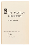 Ray Bradbury Signed First Edition, First Printing of ''The Martian Chronicles'' -- In First Printing Dust Jacket