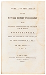 Charles Darwin First U.S. Edition of ''Voyage of a Naturalist'' -- Darwin's Notes from the Voyage of the HMS Beagle Where He Questioned His Previous Belief that Species Had Fixed Attributes