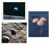 Large Archive of Flown & Signed Space Items -- Includes Apollo 14 Beta Cloth Swatch Flown to the Moon, 14 Items Signed by Buzz Aldrin, Jim Lovell Signed Apollo 13 Photo, 3 Charlie Duke Signed Photos
