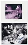 Large Archive of Flown & Signed Space Items -- Includes Apollo 14 Beta Cloth Swatch Flown to the Moon, 14 Items Signed by Buzz Aldrin, Jim Lovell Signed Apollo 13 Photo, 3 Charlie Duke Signed Photos