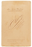 Grover Cleveland Signed Cabinet Card