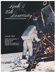 Neil Armstrong Signed Apollo 11 Photo from the Mission's 25th Anniversary -- Without Inscription