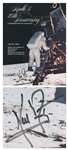 Neil Armstrong Signed Apollo 11 Photo from the Missions 25th Anniversary -- Without Inscription