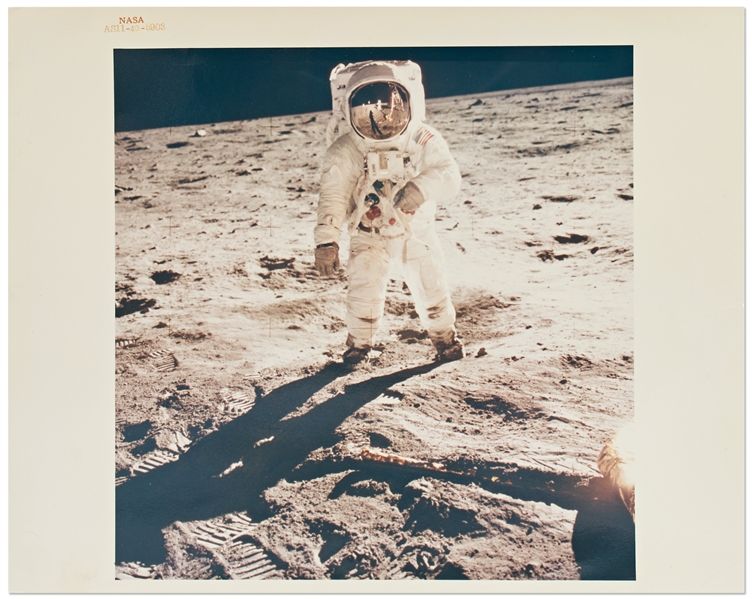 Apollo 11 Red Number Visor Photo Printed on A Kodak Paper