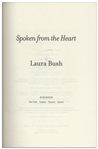 Laura Bush Signed ''Spoken From the Heart''
