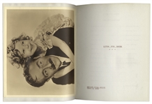 Shirley Temple Owned Leather Bound Script From 1934 Film ''Little Miss Marker''
