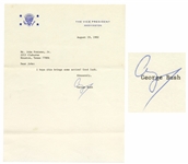 George H.W. Bush Letter Signed as Vice President -- I hope this brings some action!