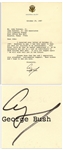 George H.W. Bush Letter Signed as Vice President -- I was very upset to hear you were not notified -- Bush Refers to His Announcement to Run for President
