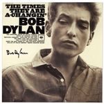 Bob Dylan Signed Album ''The Times They Are A-Changin''' -- With Jeff Rosen COA