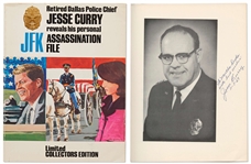 John F. Kennedy Assassination Archive -- Includes Book Signed by Dallas Police Chief Jesse Curry, Oswald Arrest Record Signed by 4 Arresting Officers, James Leavelle Signed Photo, Funeral Tapes & More