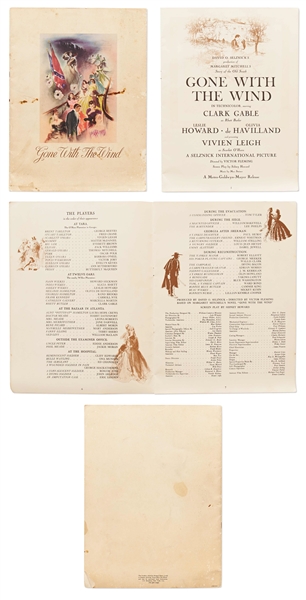 Gone With the Wind Program to the Films World Premiere in Atlanta in 1939, and 1939 GWTW Newspaper Archives