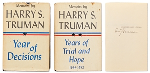 Large Lot of Presidential Signed Books, Historical & Entertainment Signatures -- Includes Harry Truman Signed Book, Herbert Hoover Signed Photo & 3 Books, Alec Guinness Autograph Note Signed & More