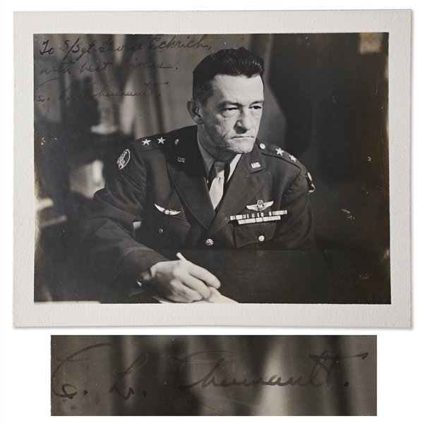 WWII Flying Tigers Major General Claire Chennault Signed Photo