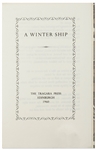 First Edition of Sylvia Plath's Poem ''A Winter Ship'' -- One of Only 60 Copies Extant, Personally Owned by Sylvia Plath