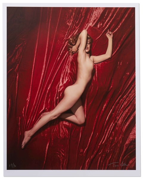 Tom Kelley Limited Edition Giclee Photograph of Marilyn Monroe -- Pose #4 Photo Measures 17 x 22