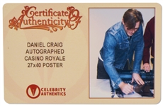 Daniel Craig Signed ''Casino Royale'' Poster