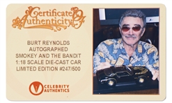 Burt Reynolds Signed Trans Am Model Car From ''Smokey and the Bandit''