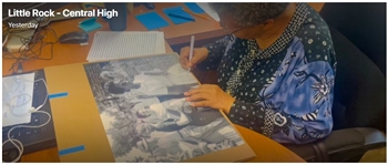Elizabeth Eckford Handwritten Signed 20'' x 13.375'' Photo Essay From Her First Day of School as Part of the ''Little Rock Nine'' -- ''...Someone yelled 'Get a rope. Drag her over to the tree!'...''