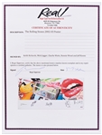Rolling Stones Signed Limited Edition Poster for the Licks World Tour -- With Epperson COA