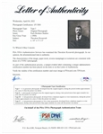 Large Vintage Photograph of Theodore Roosevelt -- Measures 14'' x 17.75'' -- Identified as Type I by PSA/DNA