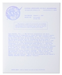 NASA Photo of the Lunar Orbiter 5 -- With NASA Press Release on Verso Dated 1 August 1967