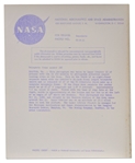 NASA Photo of the Moon's Surface, Taken by Lunar Orbiter 2 -- With NASA Press Release on Verso