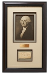 George Washington Signature -- With University Archives COA