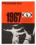 Bruce Lee Signed Program for the 1967 International Karate Championships -- With University Archives COA