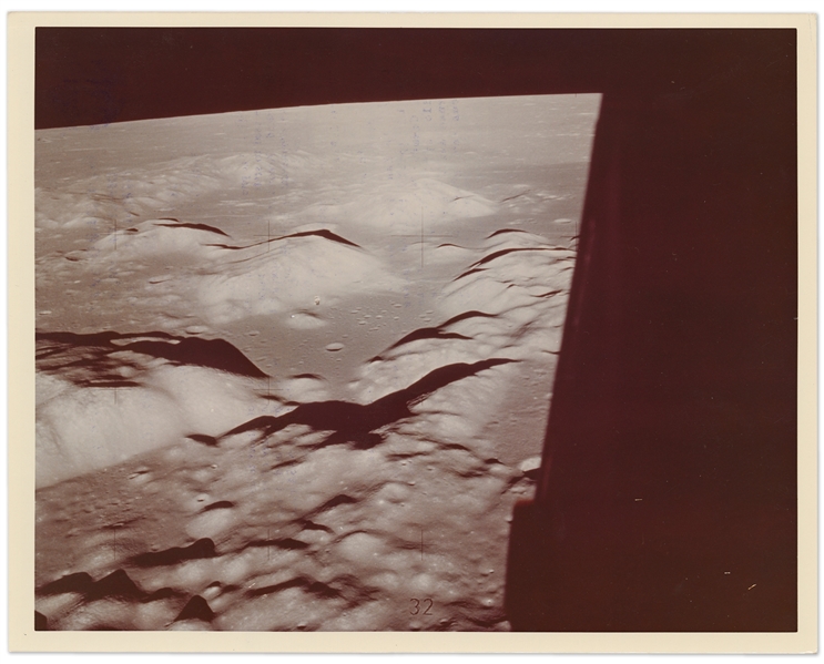 Apollo 17 Photo of the Moon Prior to Landing -- On A Kodak Paper