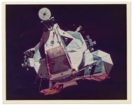 Gorgeous NASA Photo of the Apollo 17 Lunar Module in the Ascent Stage -- On A Kodak Paper in Near Fine Condition