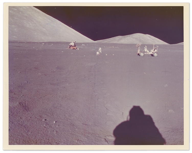NASA Photo of the Lunar Surface During Apollo 17 -- On A Kodak Paper