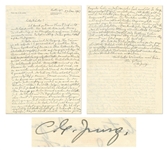 Carl Jung Autograph Letter Signed with Fantastic Content on the Ego, Dreams, Religion, Judaism & Morality -- ...What lies behind the ego, that is, the personal or subjective shadow...