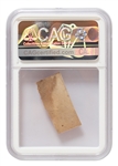 Fabric Swatch From the Wright Flyer, Flown at Kitty Hawk During the First Flight on 17 December 1903 -- Encapsulated by CAG