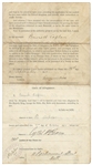 Winston Churchill Naturalization Document Signed as Home Secretary -- With PSA/DNA COA