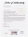 Winston Churchill Christmas Card Signed, Without Inscription -- With PSA/DNA COA