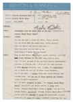 Babe Ruth Signed Ad Copy for the First Episode of ''The Colgate Sports Newsreel'' in 1939