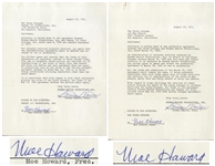 Lot of 15 Contracts Signed by Moe Howard of The Three Stooges, Some Multi-Signed