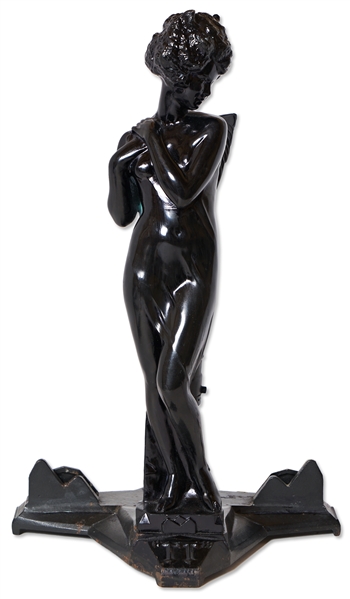 It Girl Statuette -- Rare 1920s Statuette Lamp Modeled After the Award Given to Clara Bow as the First It Girl