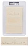Winston Churchill Signature -- PSA/DNA Encapsulated