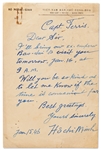 Ho Chi Minh Autograph Letter Signed from 1946 -- ''...I'll bring our EX-emperor Bao-dai to visit you...''